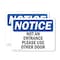 Signmission Not An Entrance Please Use Other Door OSHA Notice Sign, Plastic, 10in W x 7in L, 2PK OS-2PACK-NS-P-710-L-15148 - alternate 1